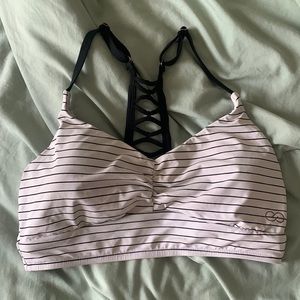 Calia Striped Bikini Top